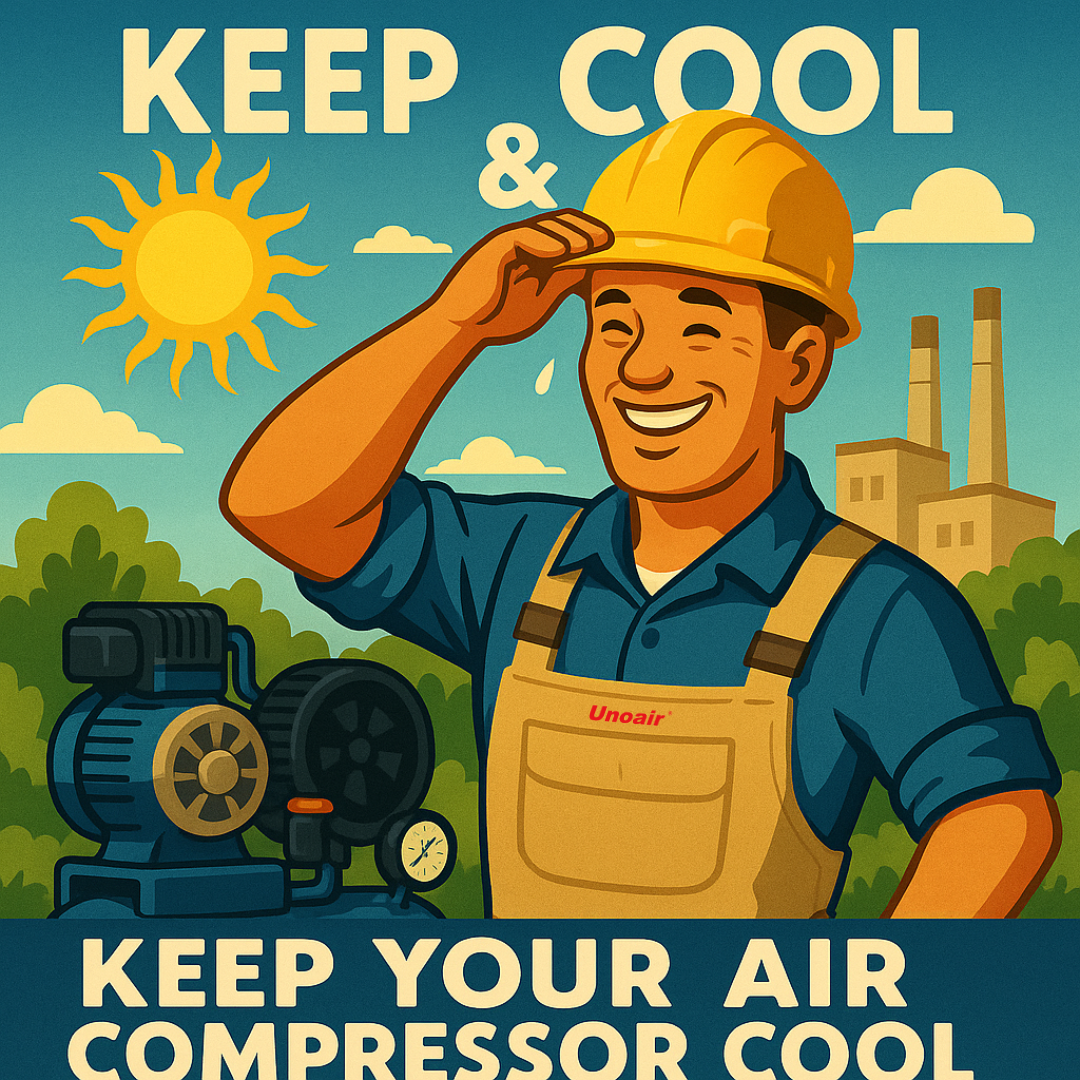 UNOAIR Weekly Update 06/18/2025 Keep Yourself and Your Air Compressor Cool in the Summer